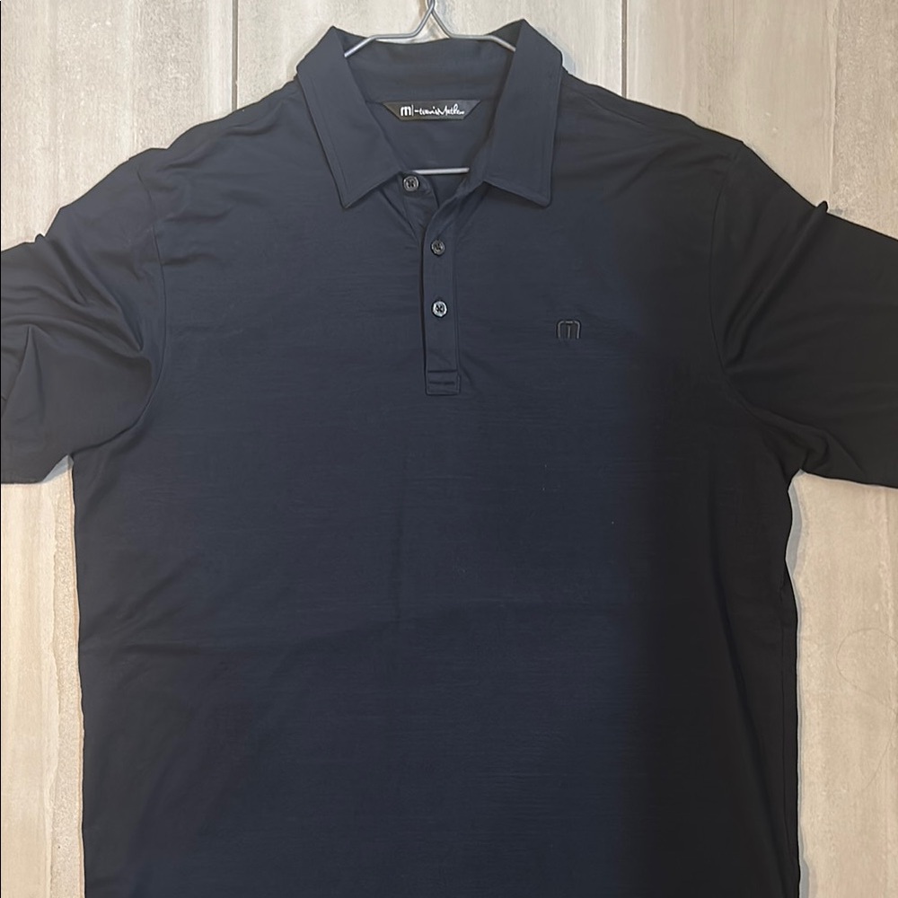 Travis Mathew Black Polo Shirt Classic Design